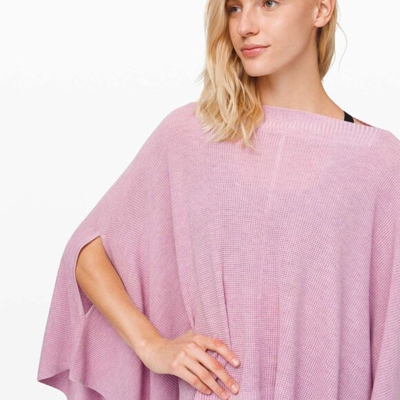 Lululemon Light pink Poncho Cape with Cashmere - Picture 1 of 6